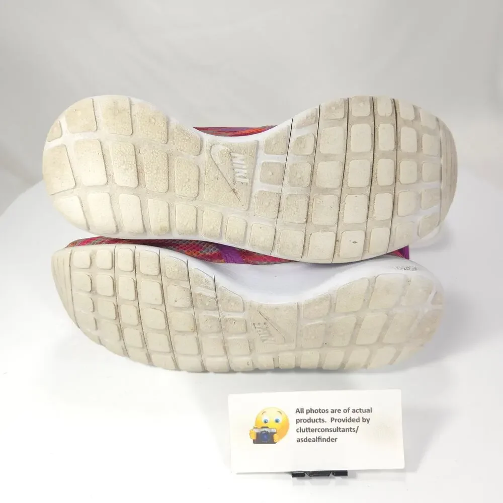Nike Roshe Run Flight Lace Up Athletic Shoe Youth Girls Size 5 705486-100 Pink